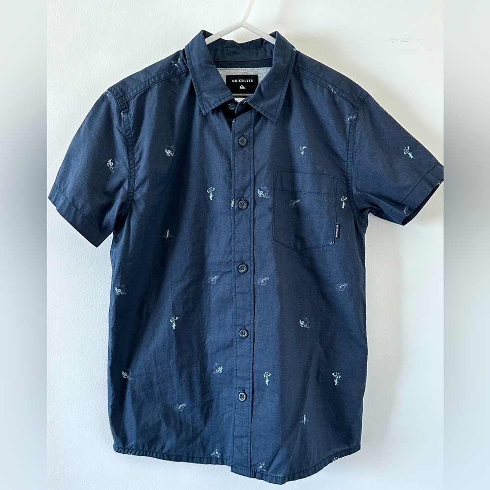 Quiksilver Kids Button Up Shirt - Kids Size S (10)